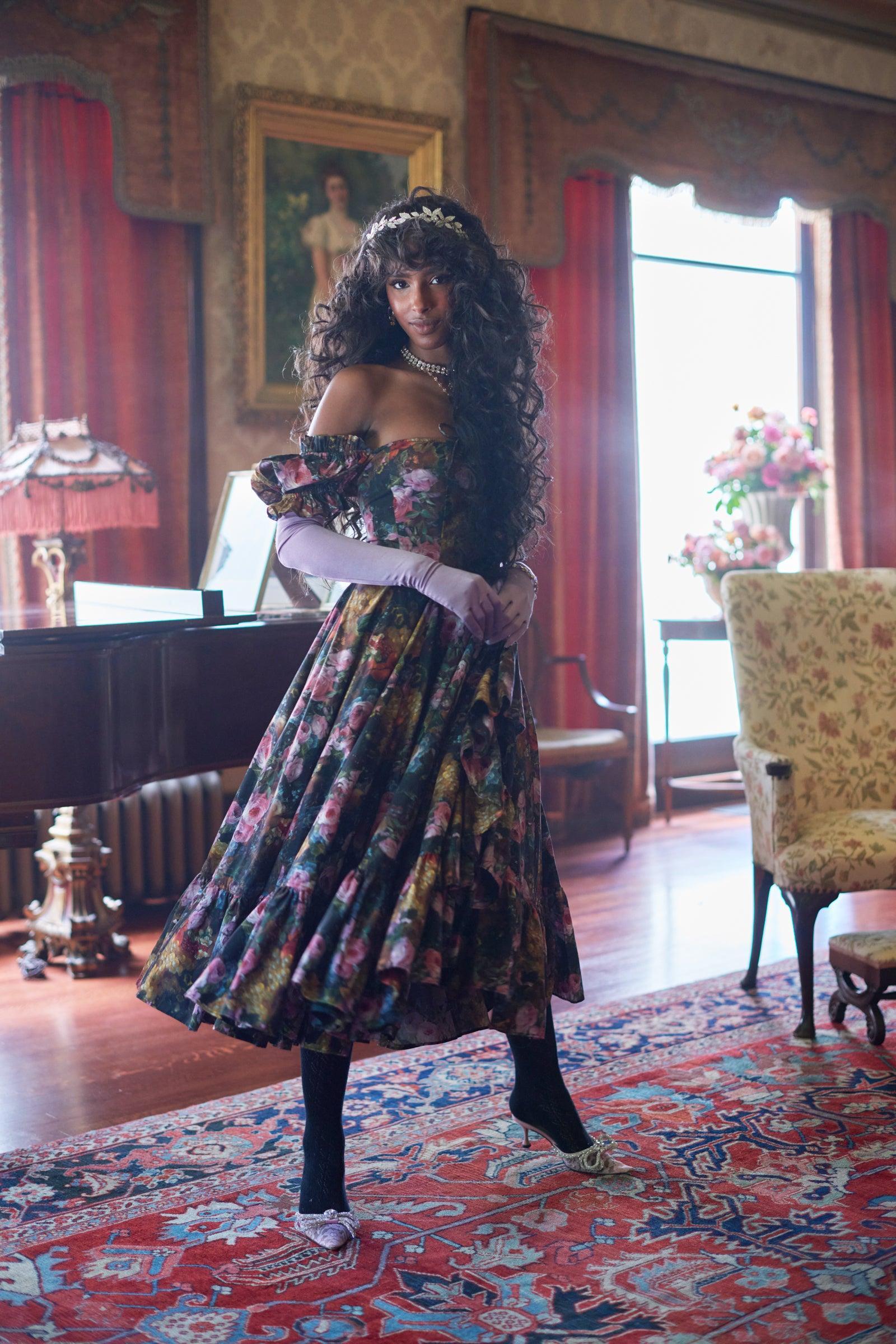 Genevieve Foxglove Dress Product Image