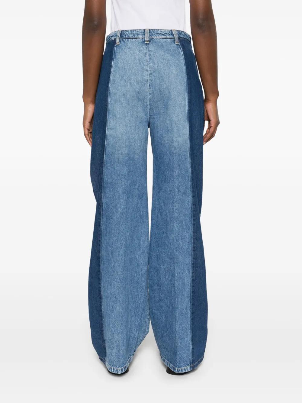 contrasting-panels jeans Product Image