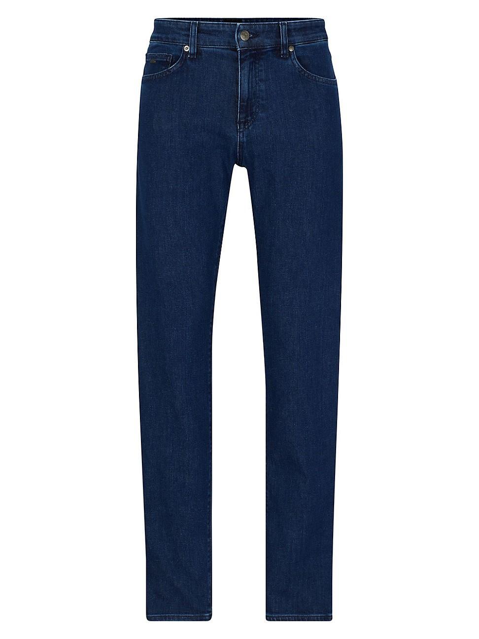 BOSS Maine3 Bright Blue Stretch Regular Fit Denim Jeans Product Image