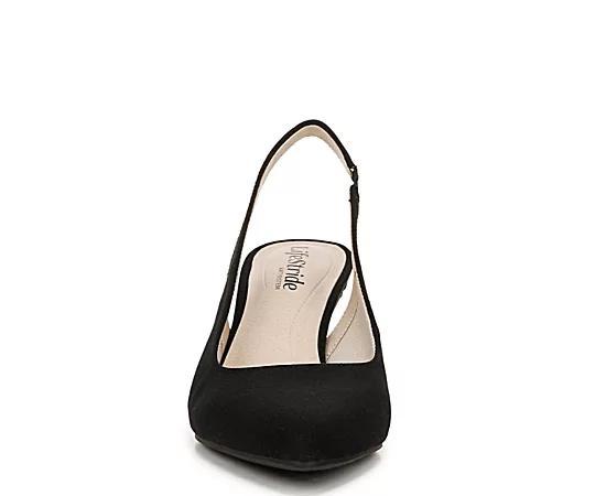 LifeStride Annalise Women's Slingback Heels, Size: 6, Black Fabric Product Image