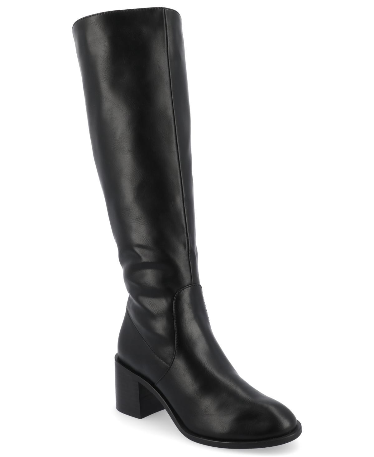 Journee Tru Comfort Foam™ Women's Romilly Calf Boots, Size: 6.5, Black Product Image