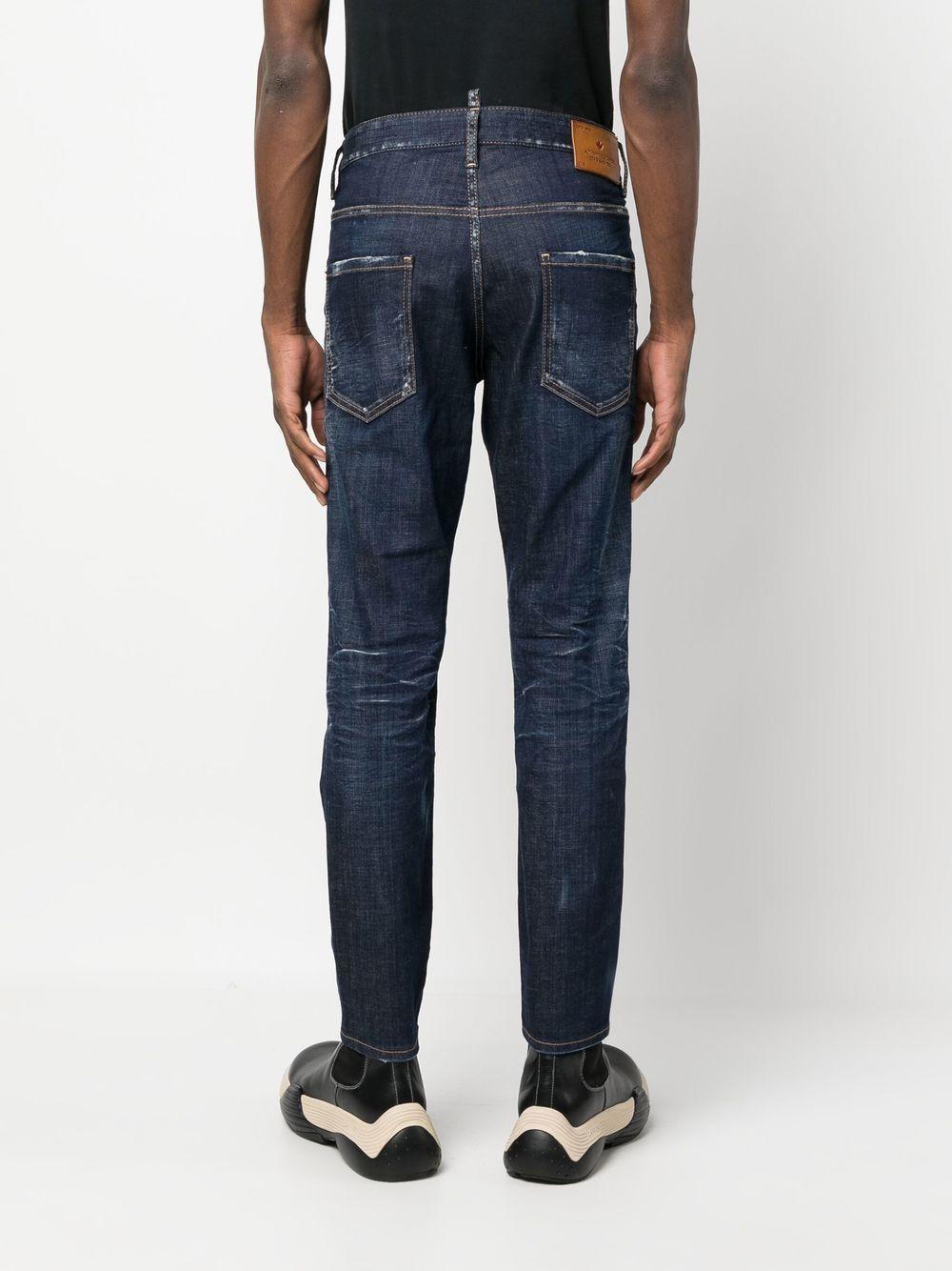 bleach-effect skinny jeans Product Image