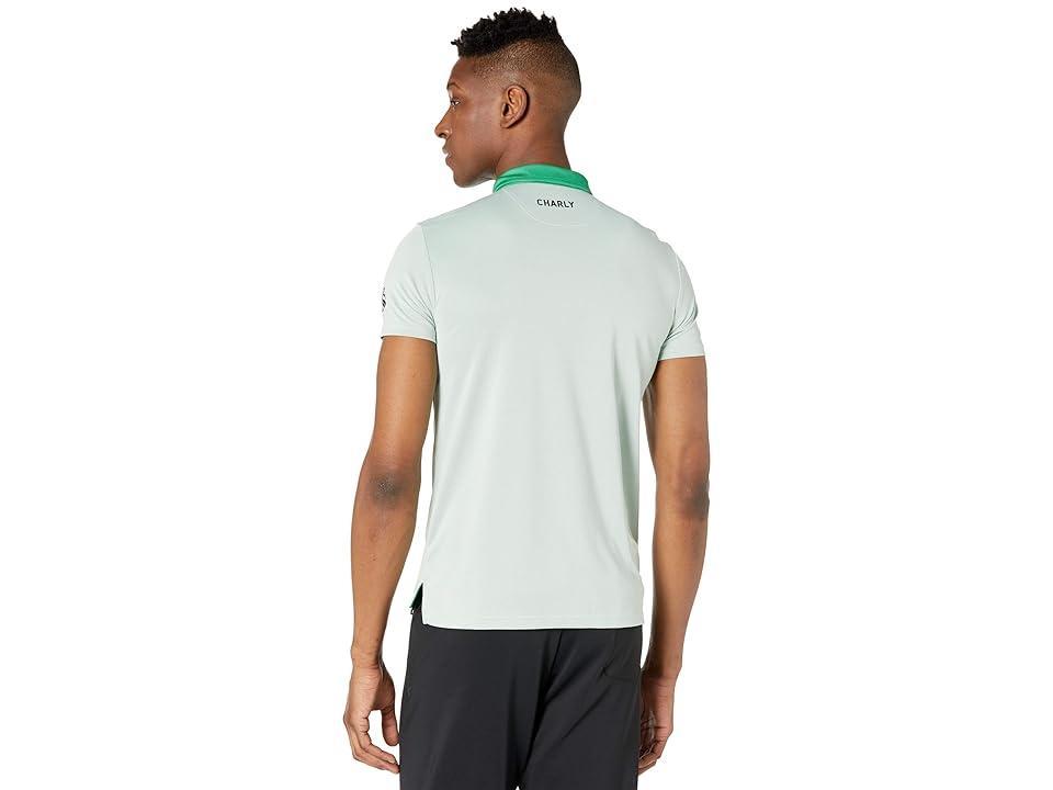 CHARLY Santos Laguna Polo (White/Green) Men's Clothing Product Image