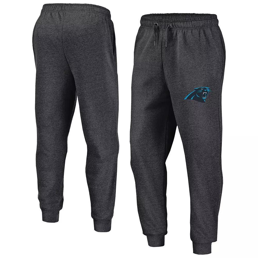 Men's Fanatics  Heather Charcoal Carolina Panthers Boost Fleece Joggers, Size: 2XL Product Image