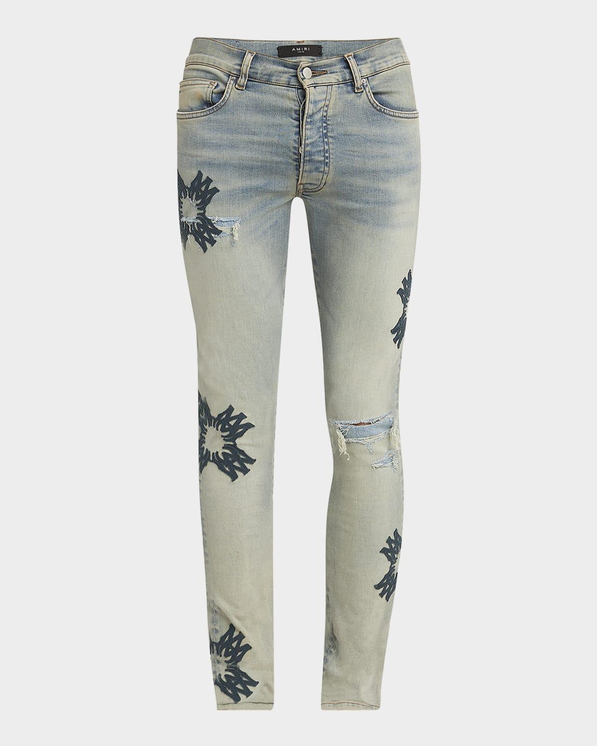 Mens MA Quad Applique Skinny Jeans Product Image