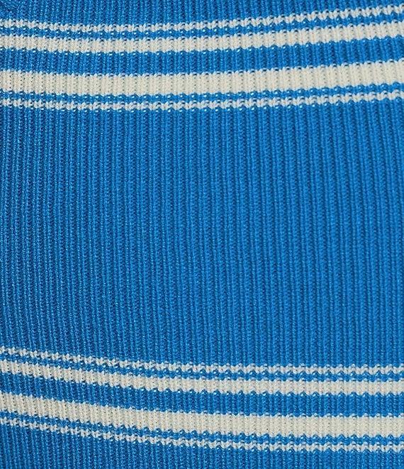 Copper Key Stripe Twist Knit Tank Top Product Image