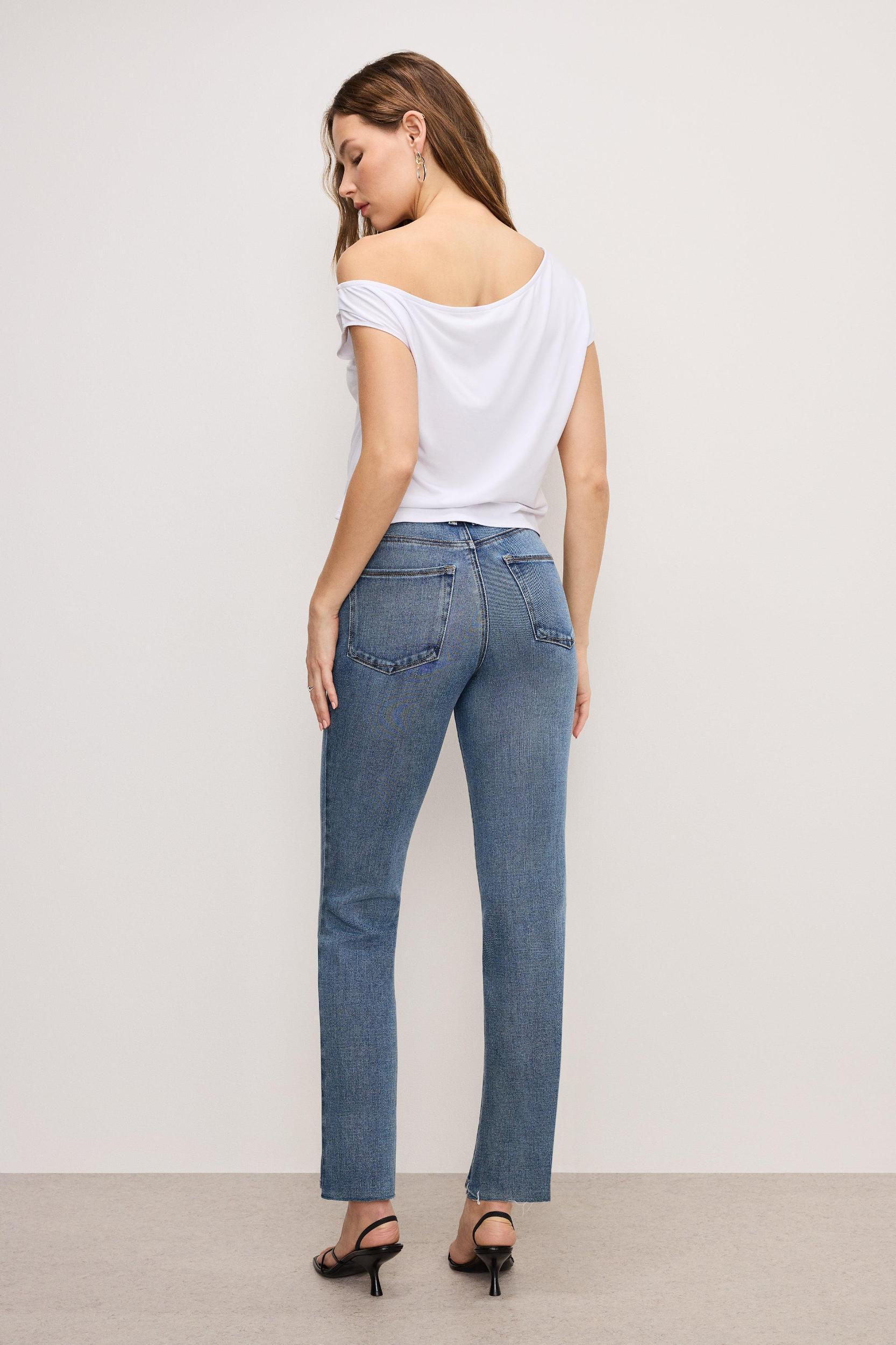 SOFT TECH GOOD LEGS STRAIGHT JEANS | INDIGO855 Product Image