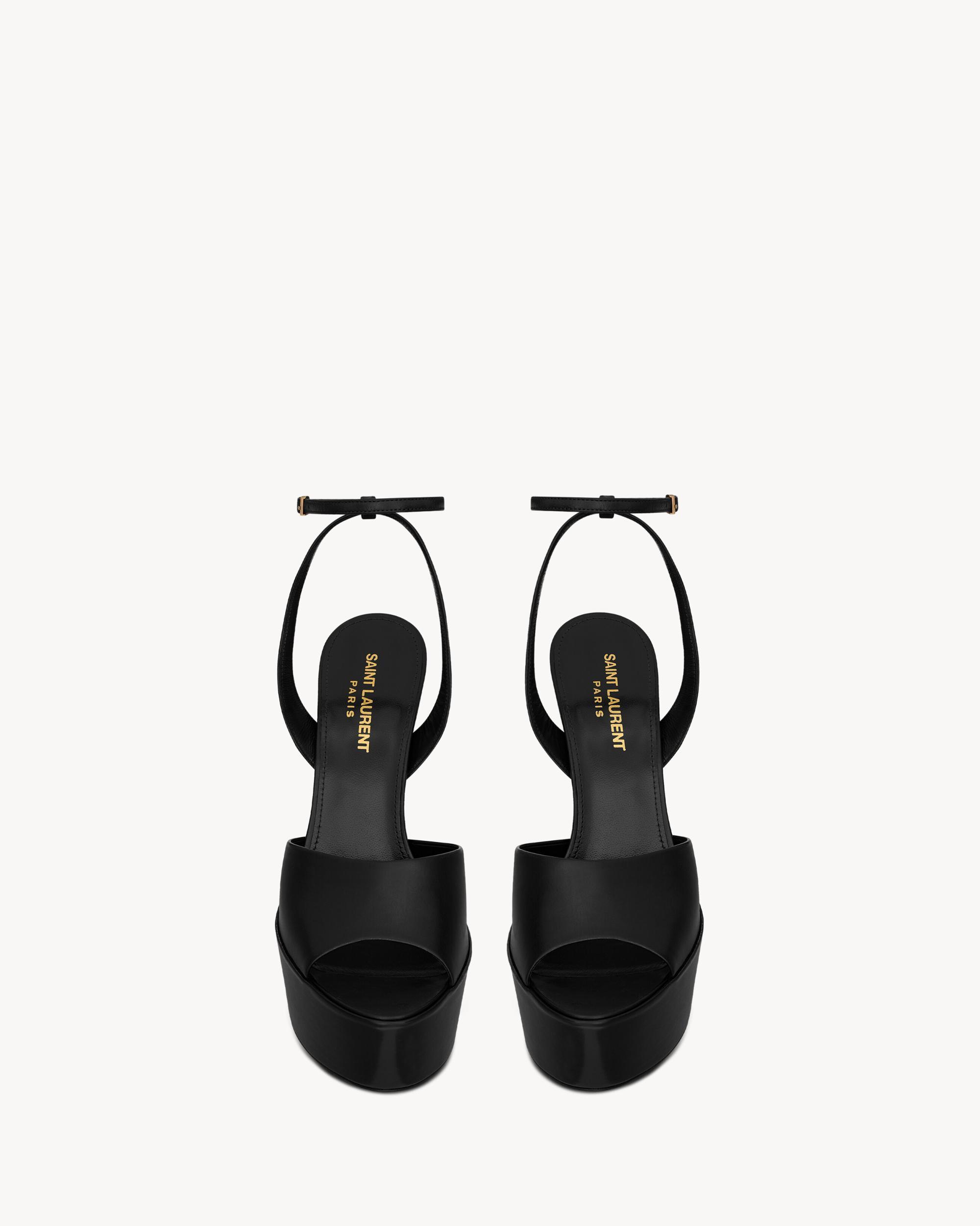 Jodie platform sandals in shiny leather Product Image