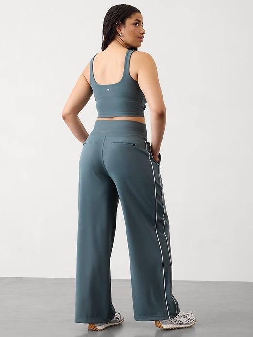 Venice High Rise Track Stripe Wide Leg Pant Product Image