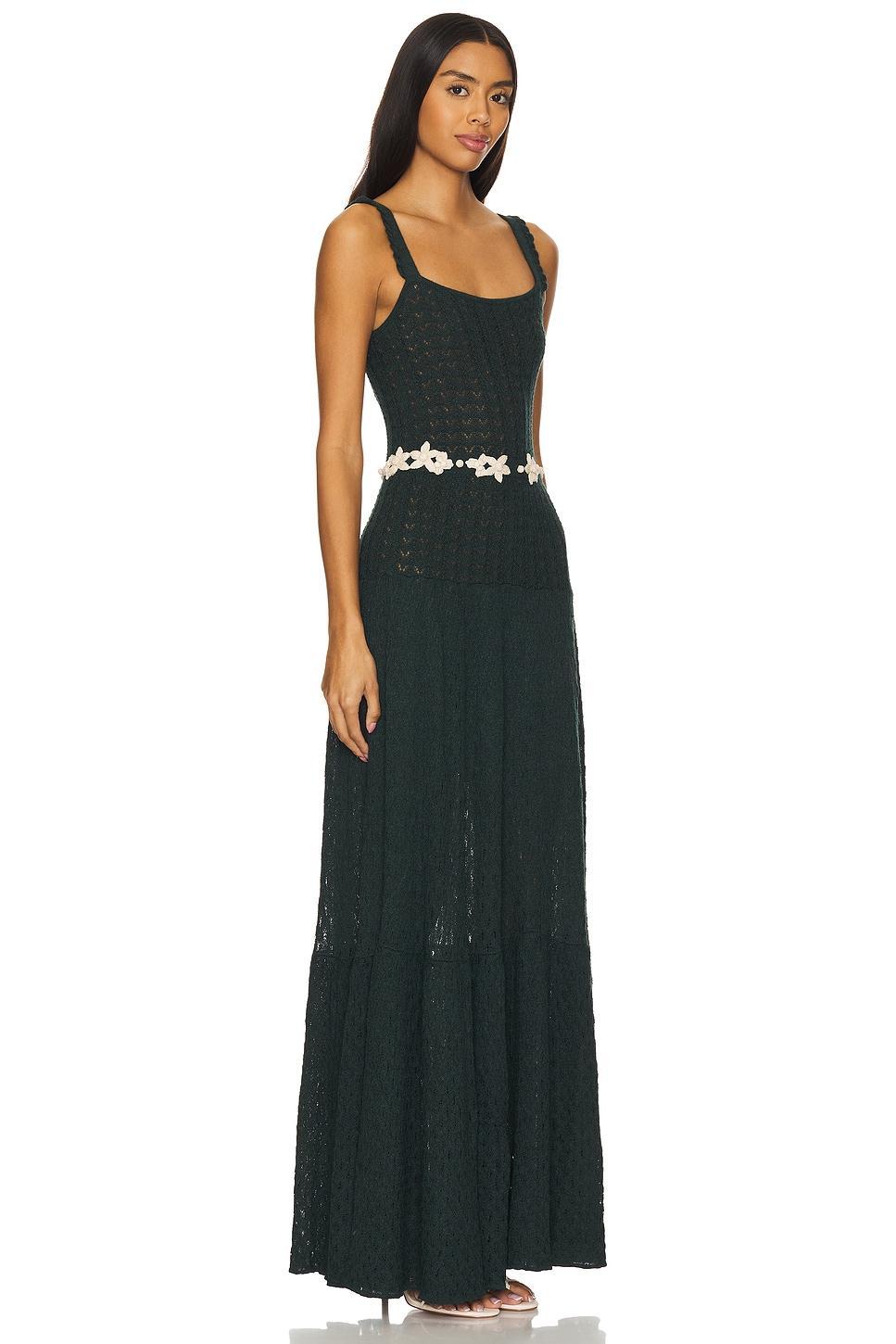X ESCVDO Maururo Knit Maxi Dress Agua by Agua Bendita Product Image