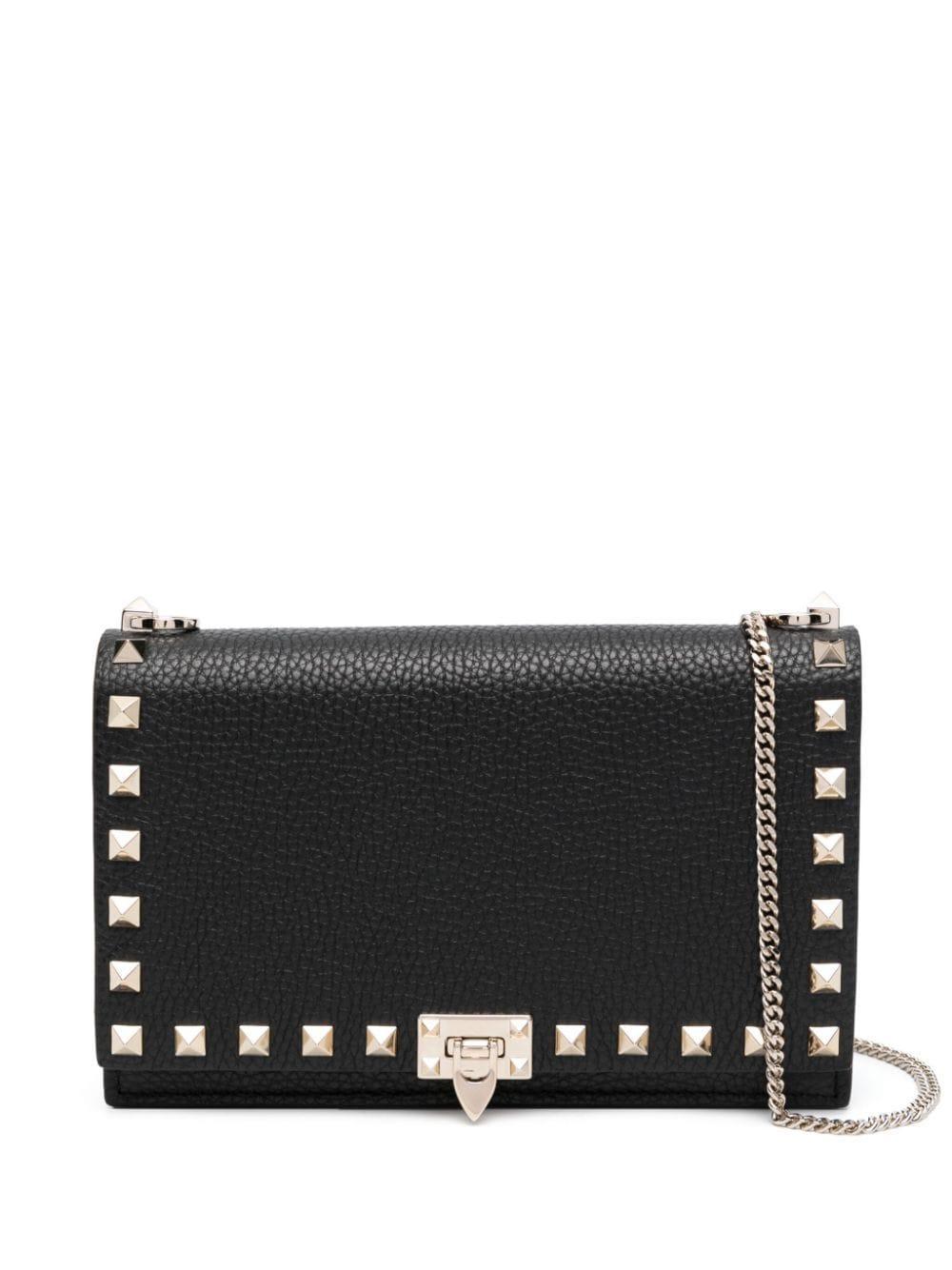 VALENTINO GARAVANI Valentino Rockstud Grainy Leather Crossbody Product Image