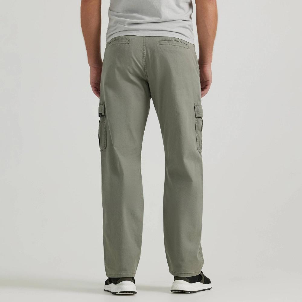 Wrangler Men's ATG Relaxed Cargo Pants - Dusty Olive 38x30: Heavyweight Cotton Spandex, Mid Rise, Stretch Product Image