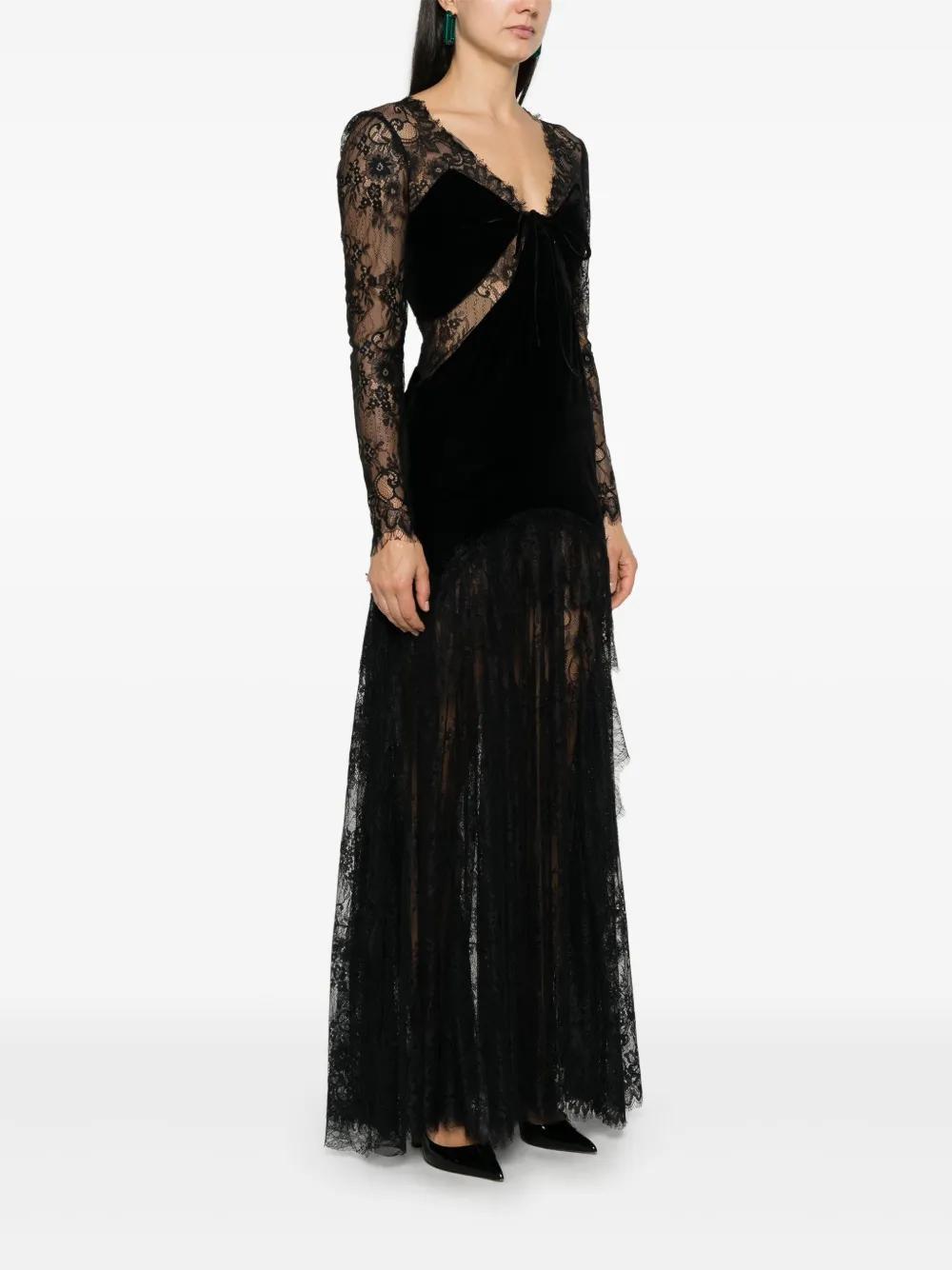 corded-lace maxi dress Product Image