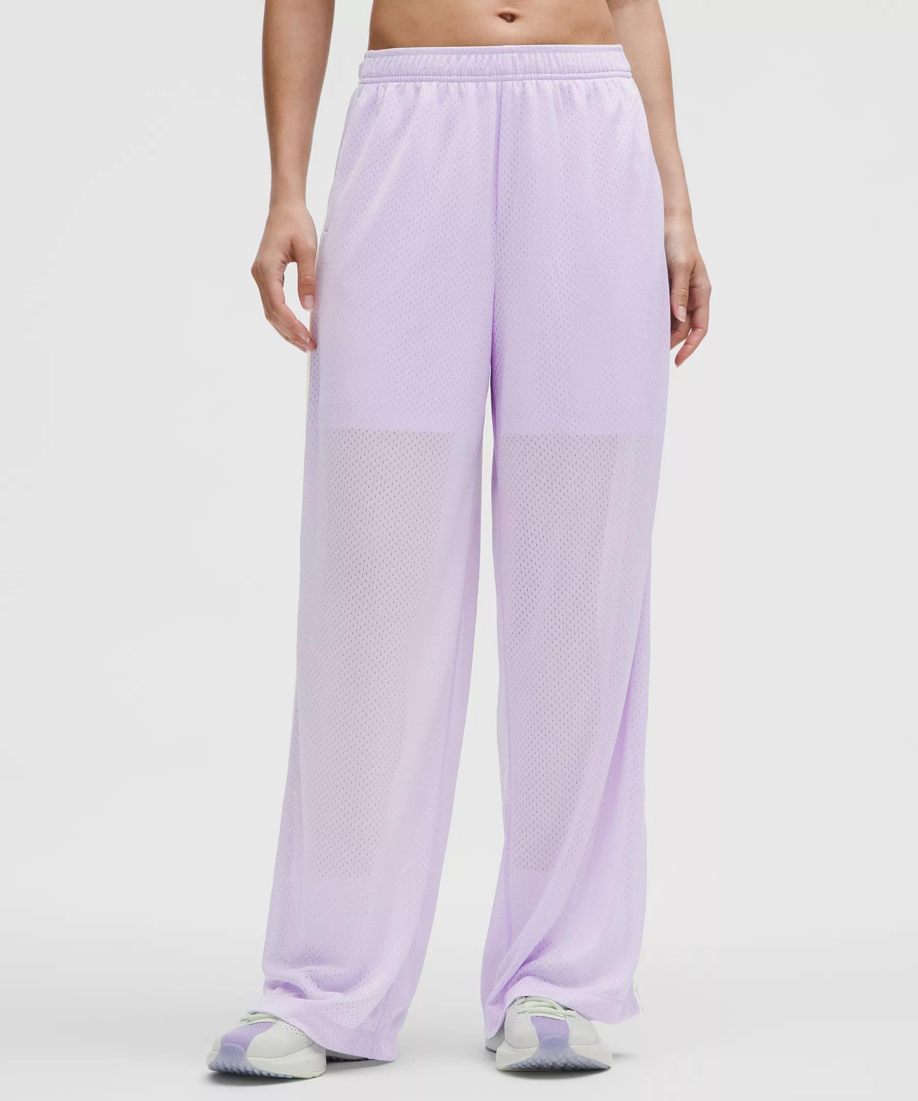 Mesh High-Rise Wide-Leg Training Pant Product Image