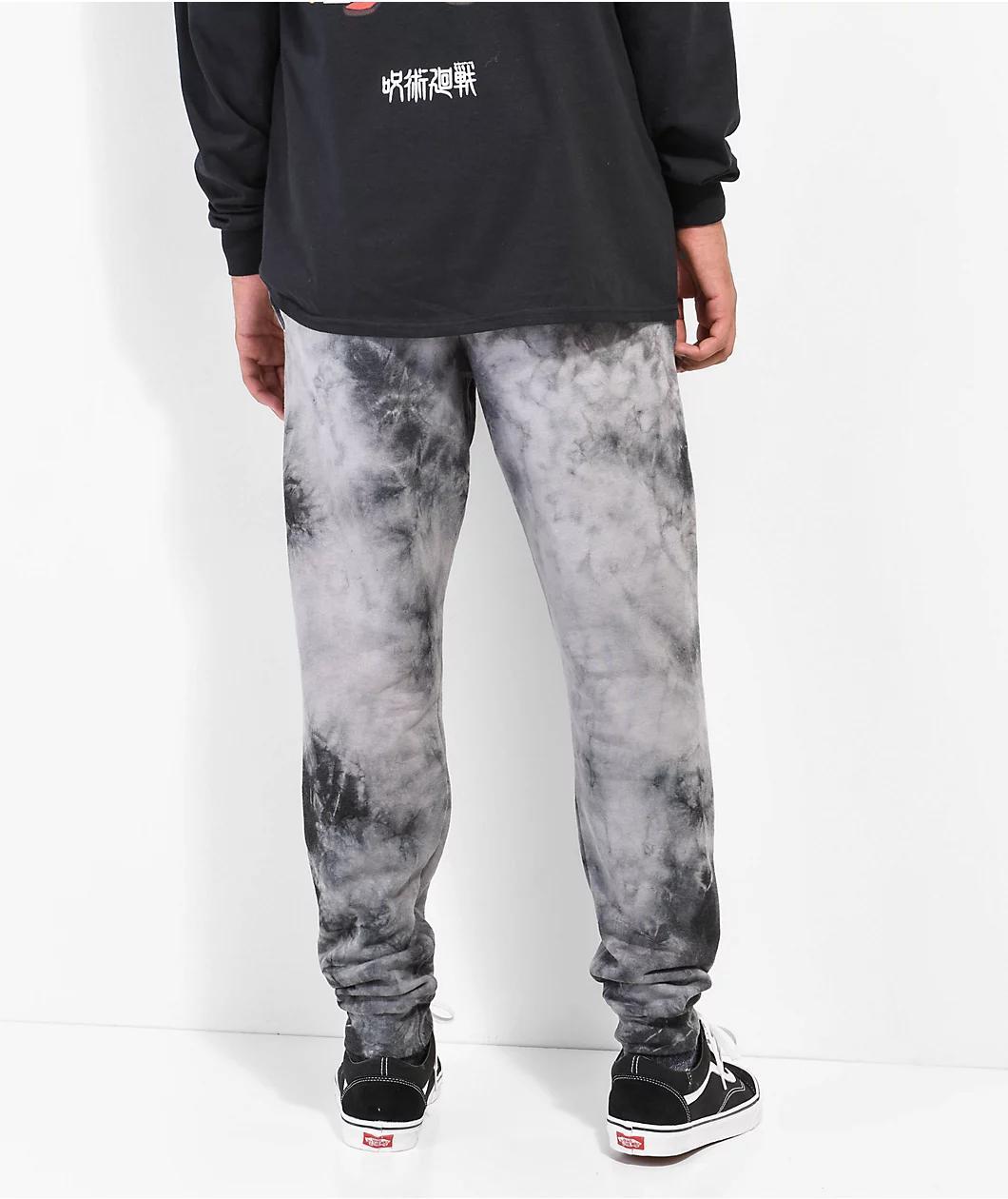 Episode x jujutsu Kaisen Black Tie Dye Sweatpants Product Image