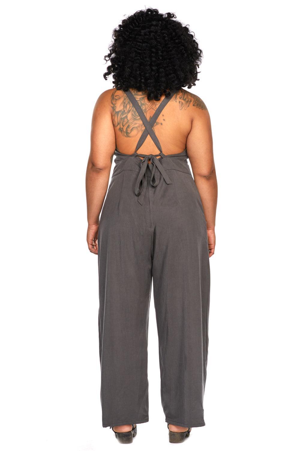 Yolked Juniper Jumpsuit in Denim Tencel Product Image
