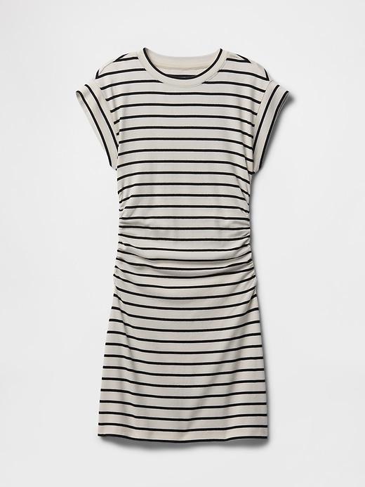 Modern Rib Ruched Mini Dress Product Image