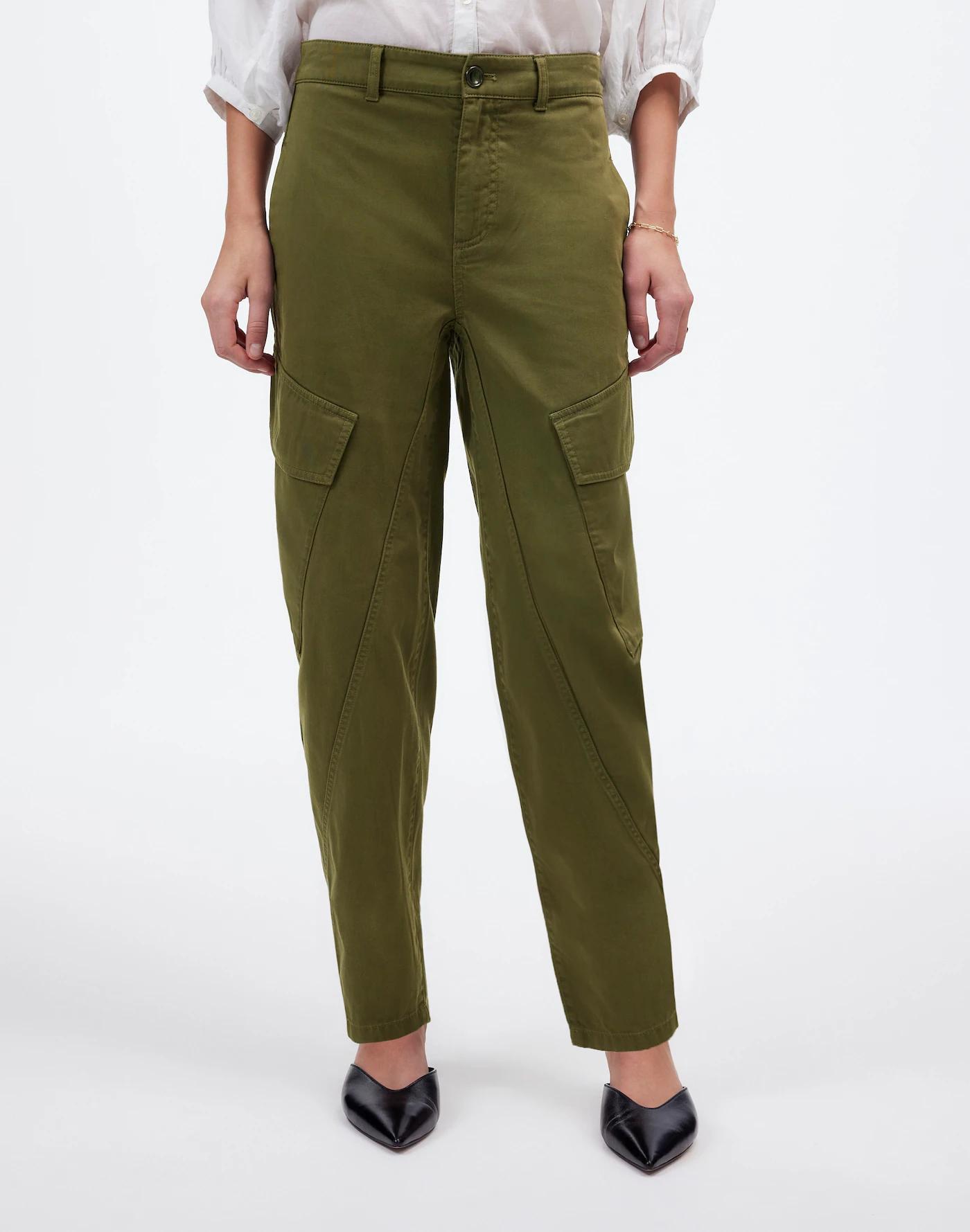 The Barrel-Leg Utility Pant in Garment-Dyed Twill Product Image