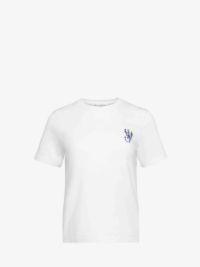 PRINTED T-SHIRT WITH ANCHOR EMBROIDERY in white | JW Anderson US  Product Image