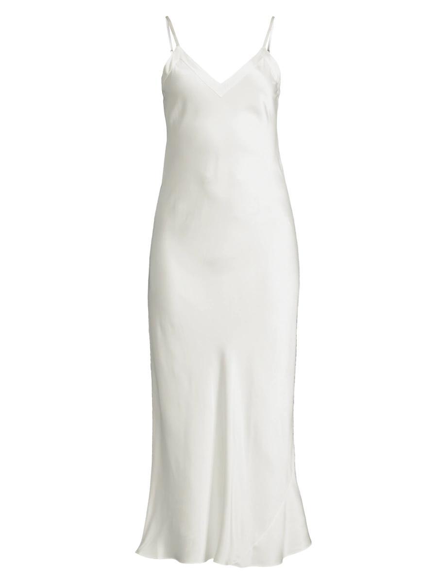 Womens Silk Slip Maxi Dress Product Image