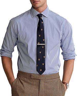 Polo Ralph Lauren Regent Custom Fit Striped Poplin Shirt Product Image