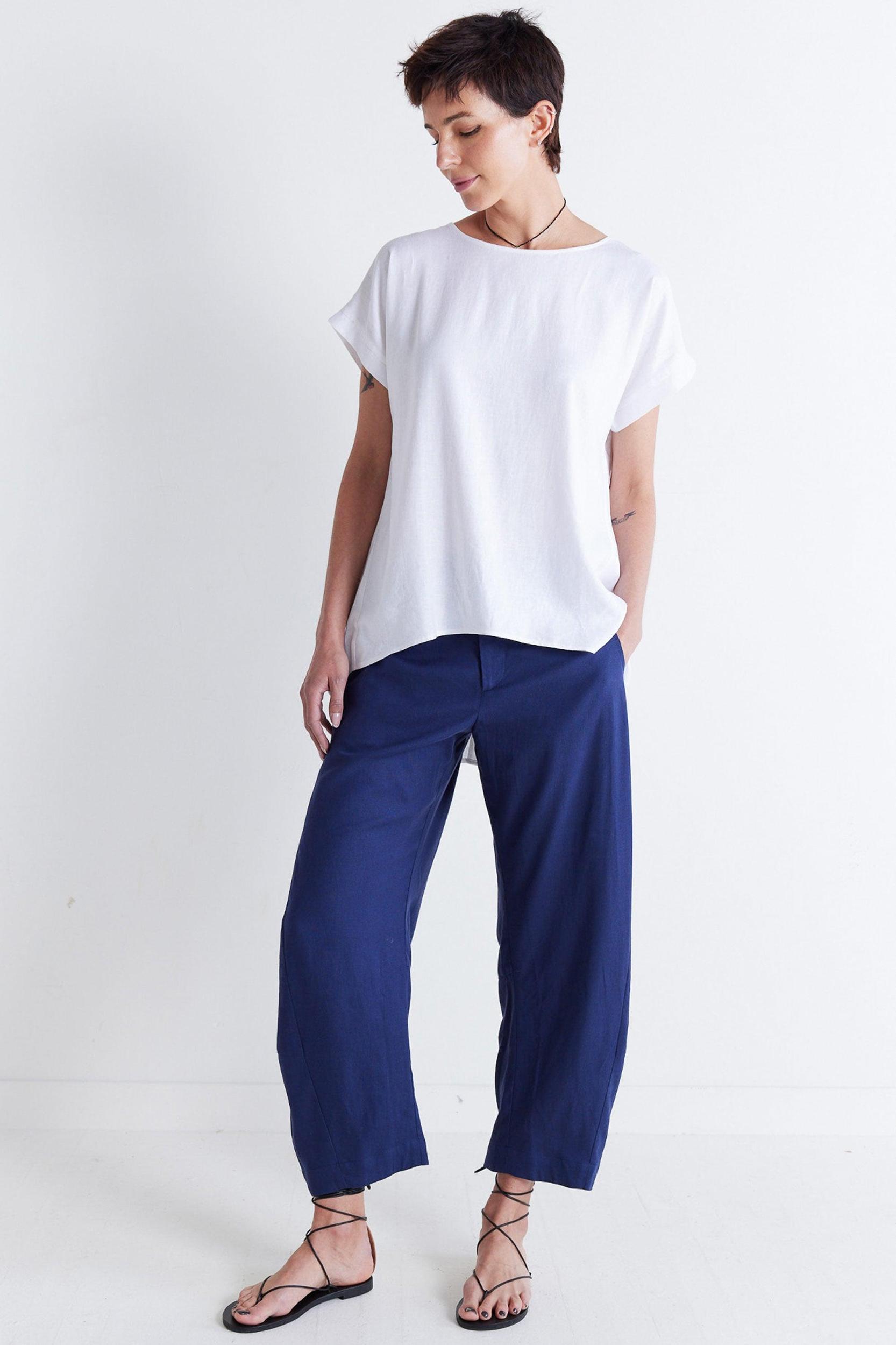 The Uptown Loose Linen Pants Product Image
