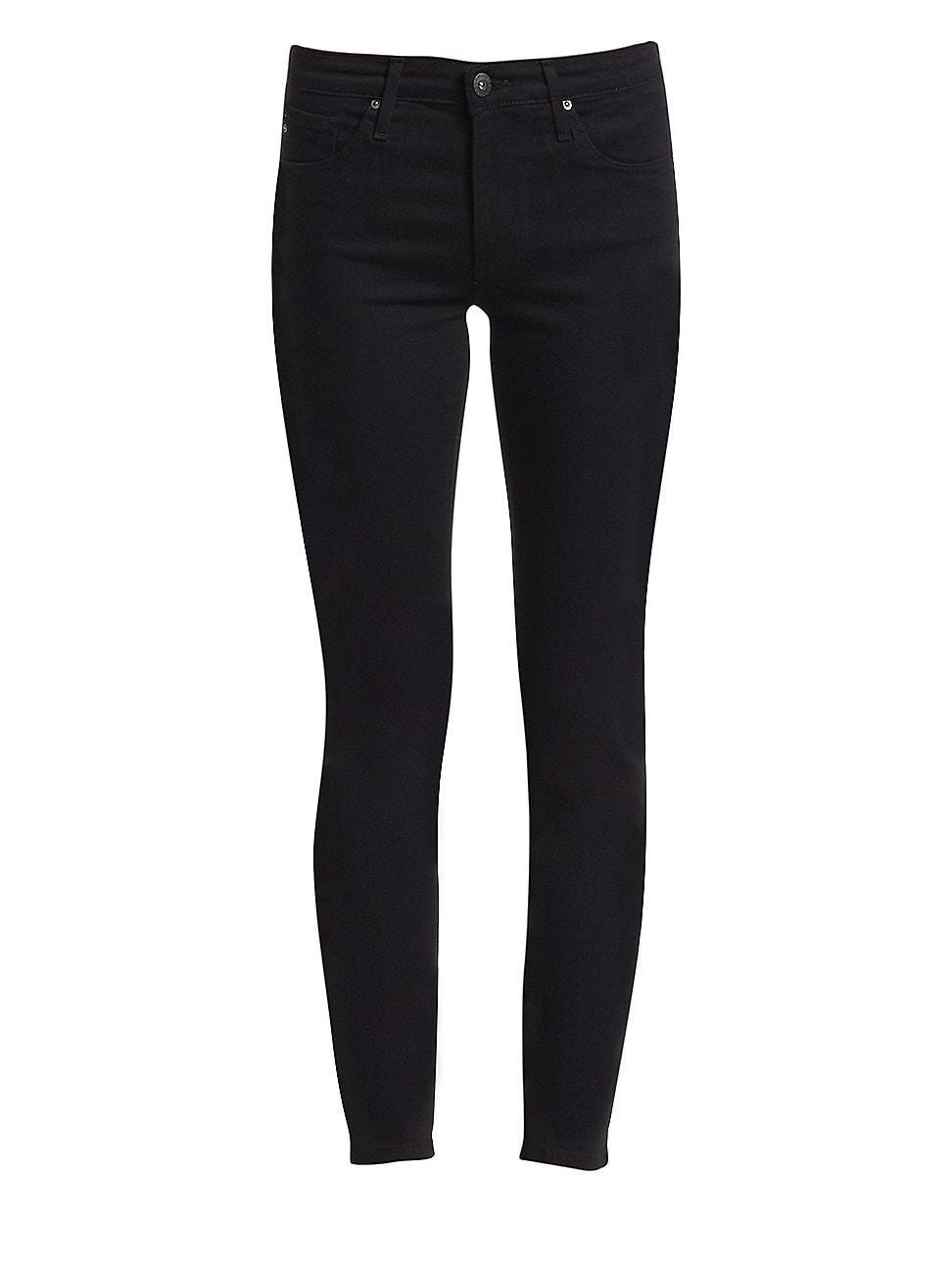 Ag Prima Mid Rise Cigarette Jeans in Black Product Image
