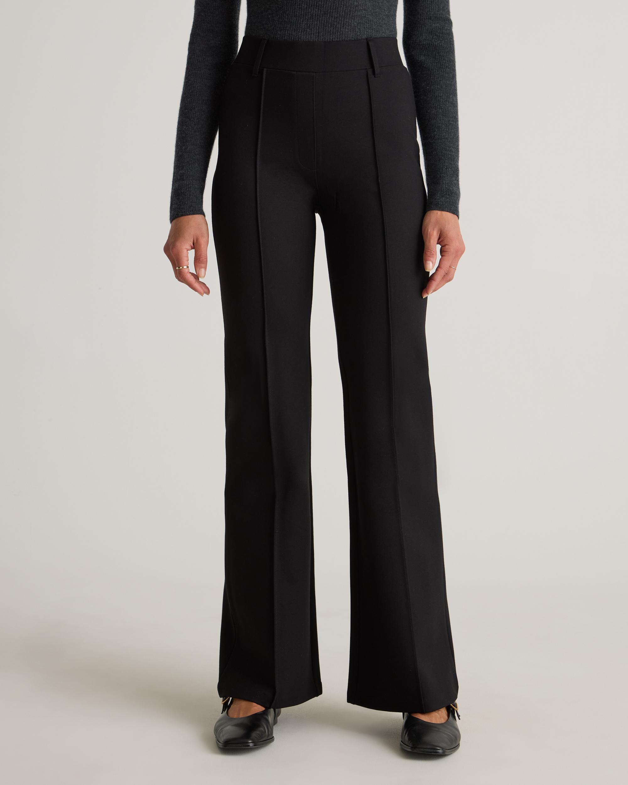 Quince | Women's Ultra-Stretch Ponte Flare Leg Pants Size XS, Rayon Product Image