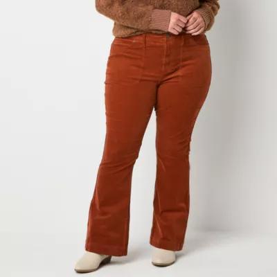 a.n.a Womens High Rise Flare Corduroy Pant - Plus Product Image