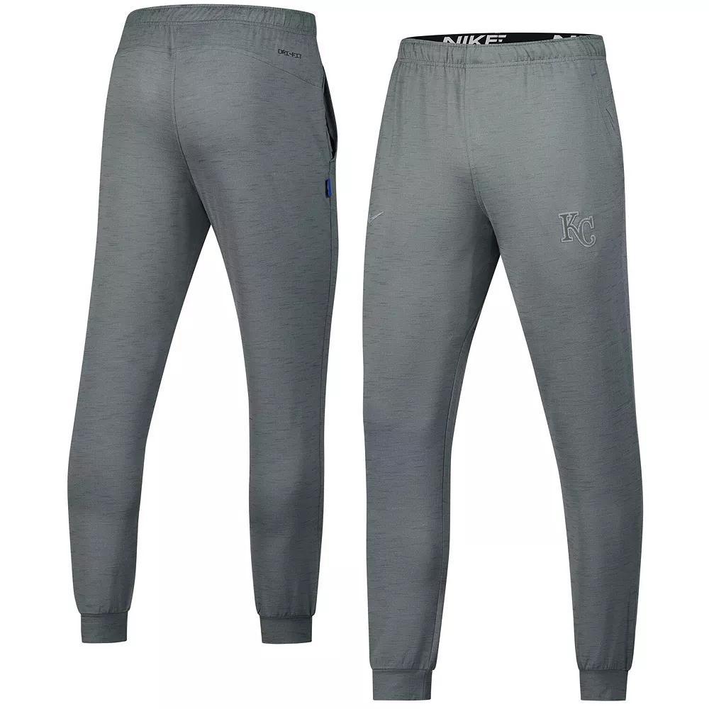 Men's Nike  Heather Gray Kansas City Royals Travel Performance Pants, Size: Small, Grey Product Image