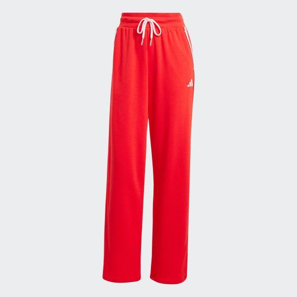adidas Essentials Color Pop French Terry Pants Pure Ruby M Womens Product Image