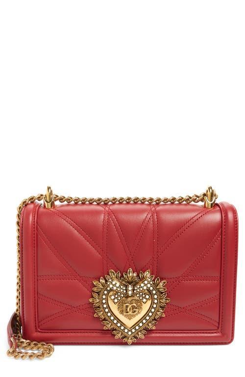 Womens Medium Devotion Quilted Leather Shoulder Bag Product Image