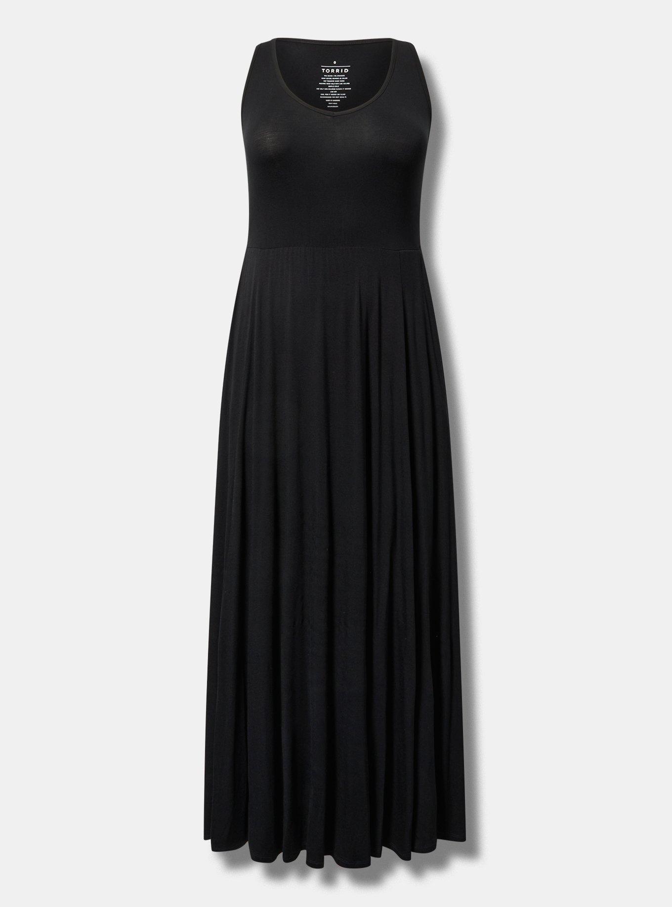 Jersey Knit V-Neck Maxi Dress Product Image