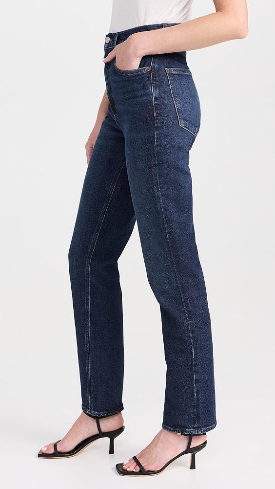 AGOLDE High Rise Stovepipe Jeans | Shopbop Product Image