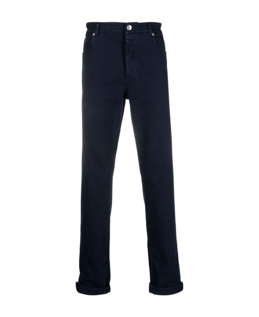 BRUNELLO CUCINELLI Mid-rise Straight Jeans In Black Product Image