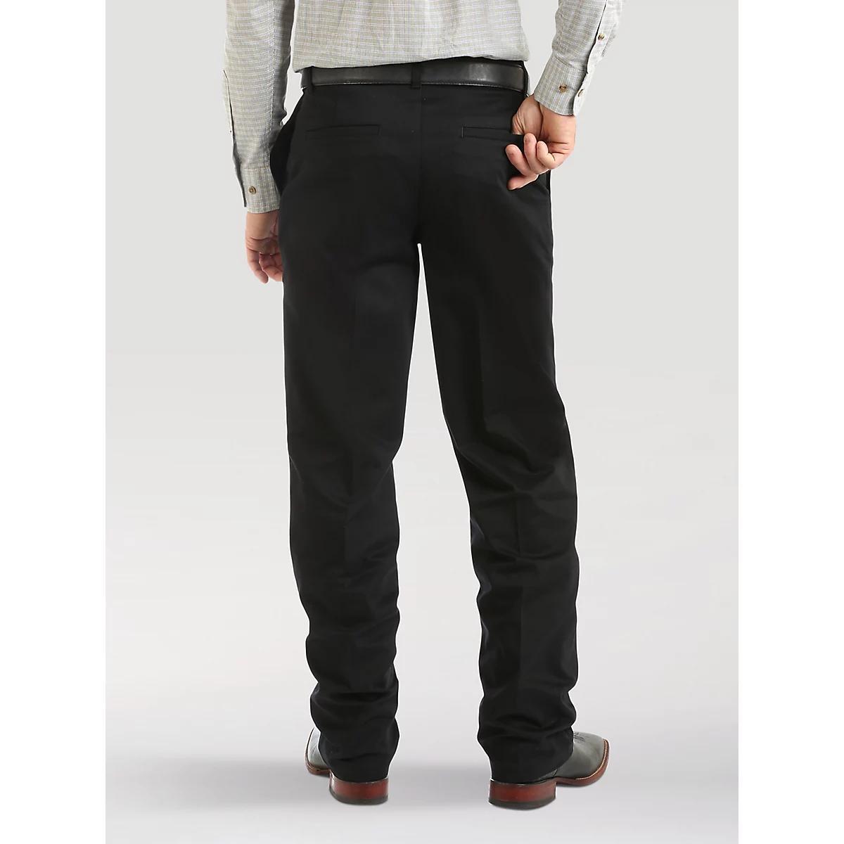 Men's Wrangler Casuals® Flat Front Relaxed Fit Pants in Khaki Product Image