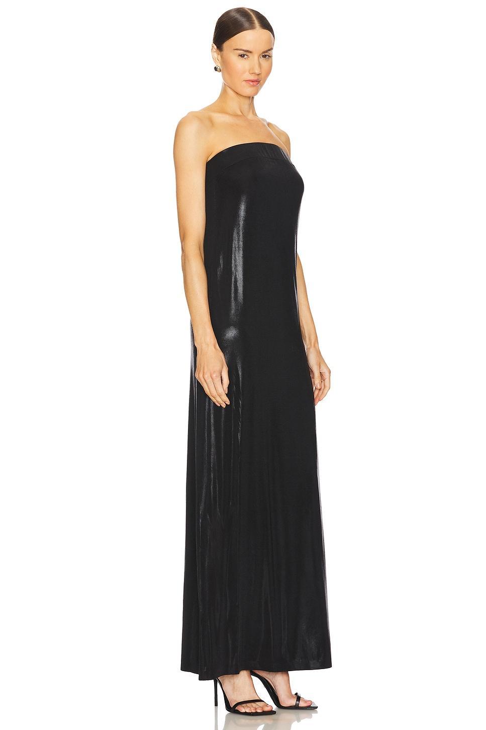 Strapless Tailored Side Slit Gown Norma Kamali Product Image