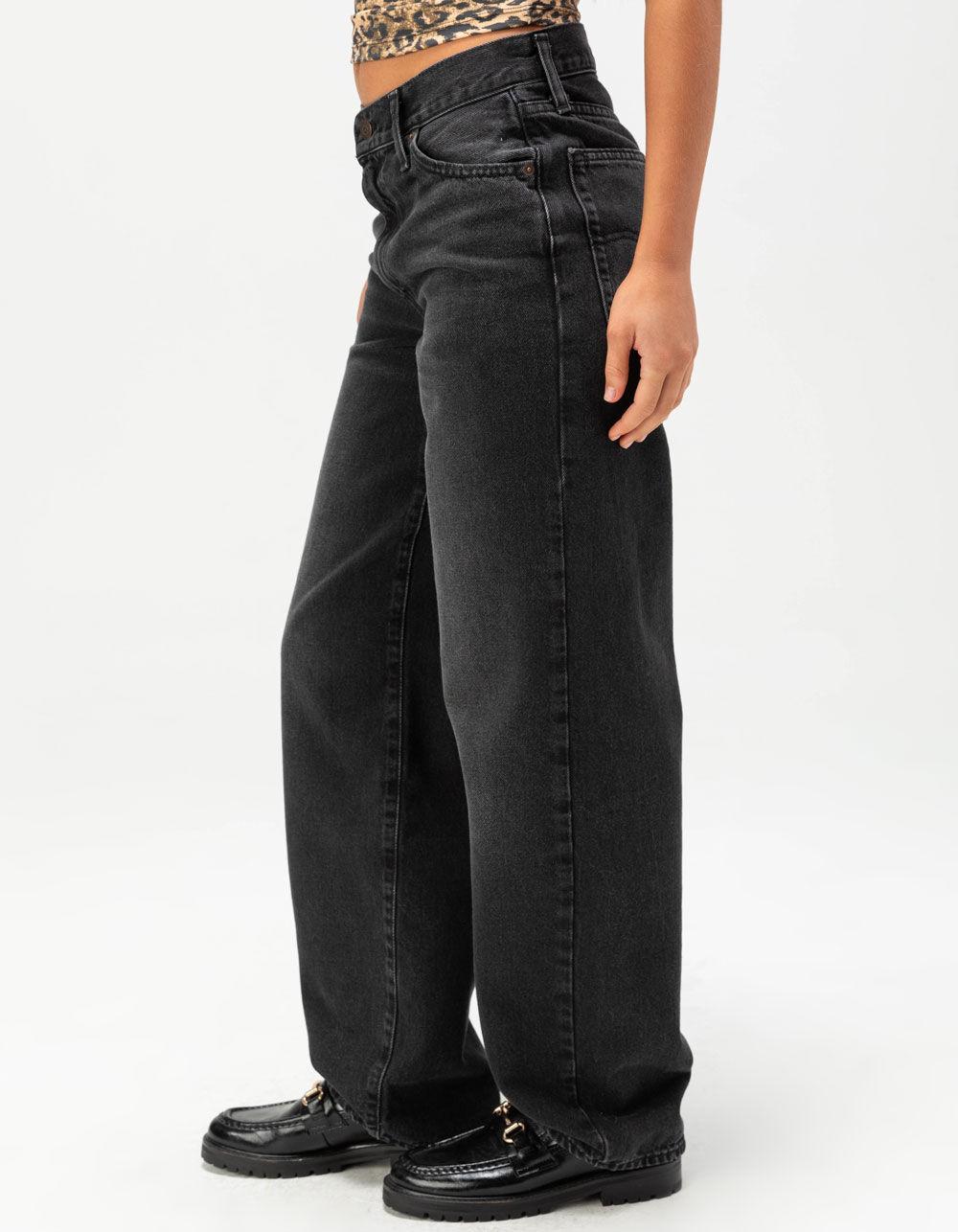 LEVI'S Premium Baggy Dad Jeans - Shrink Up - WASHED BLACK Product Image