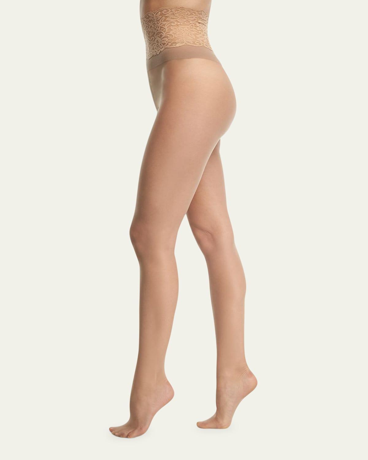 Commando Sexy Sheer Lace Top Tights Product Image