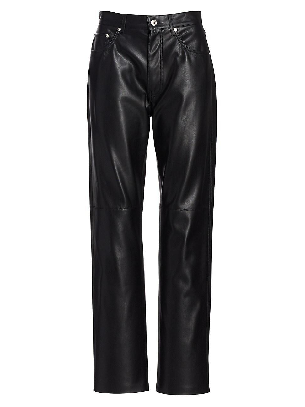 Vinni Faux-Leather Ankle Pants Product Image