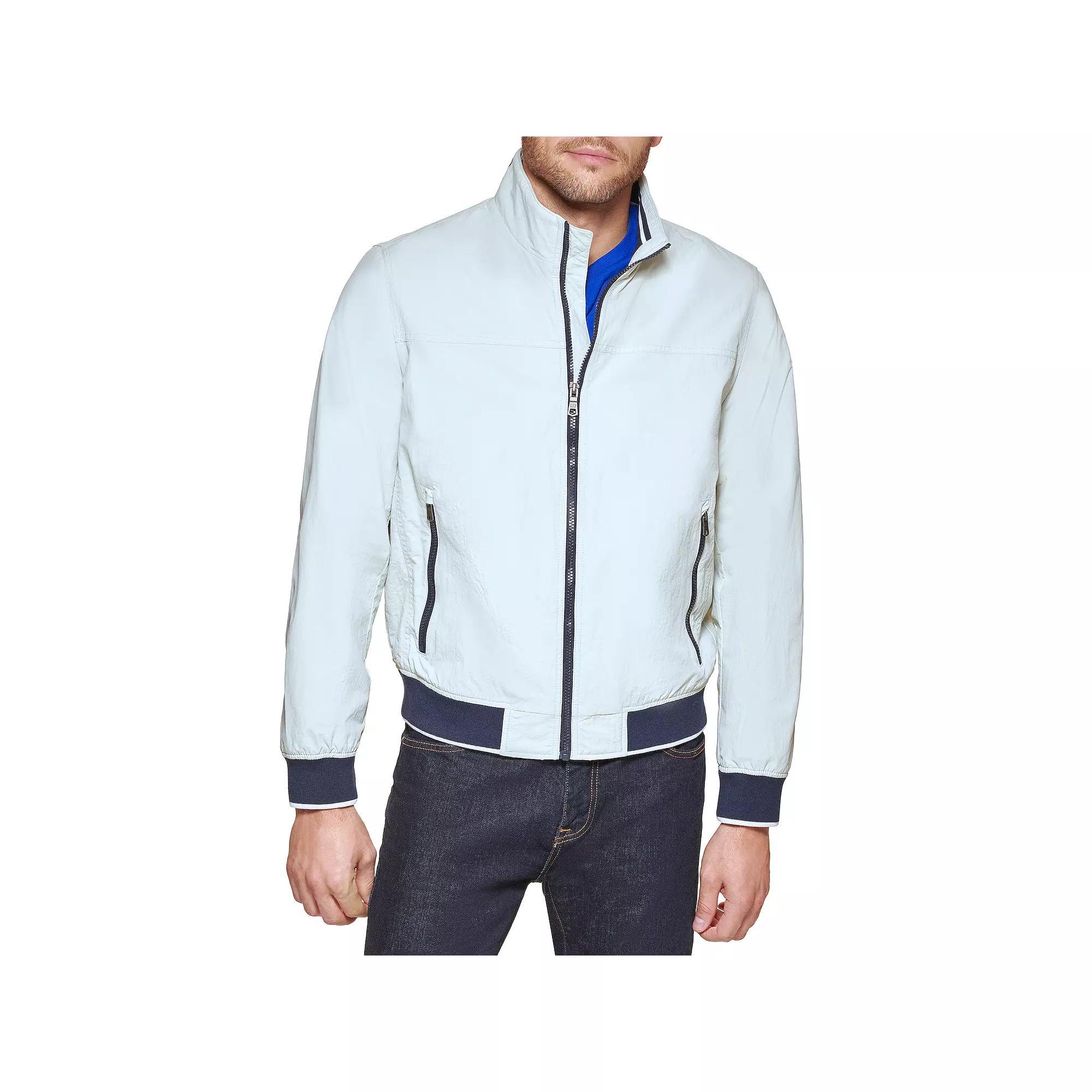 Mens Tommy Hilfiger Stand Collar Jacket White Product Image