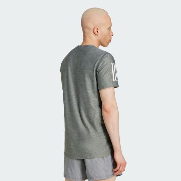 adidas Own the Run Tee Dark Blue M Mens Product Image