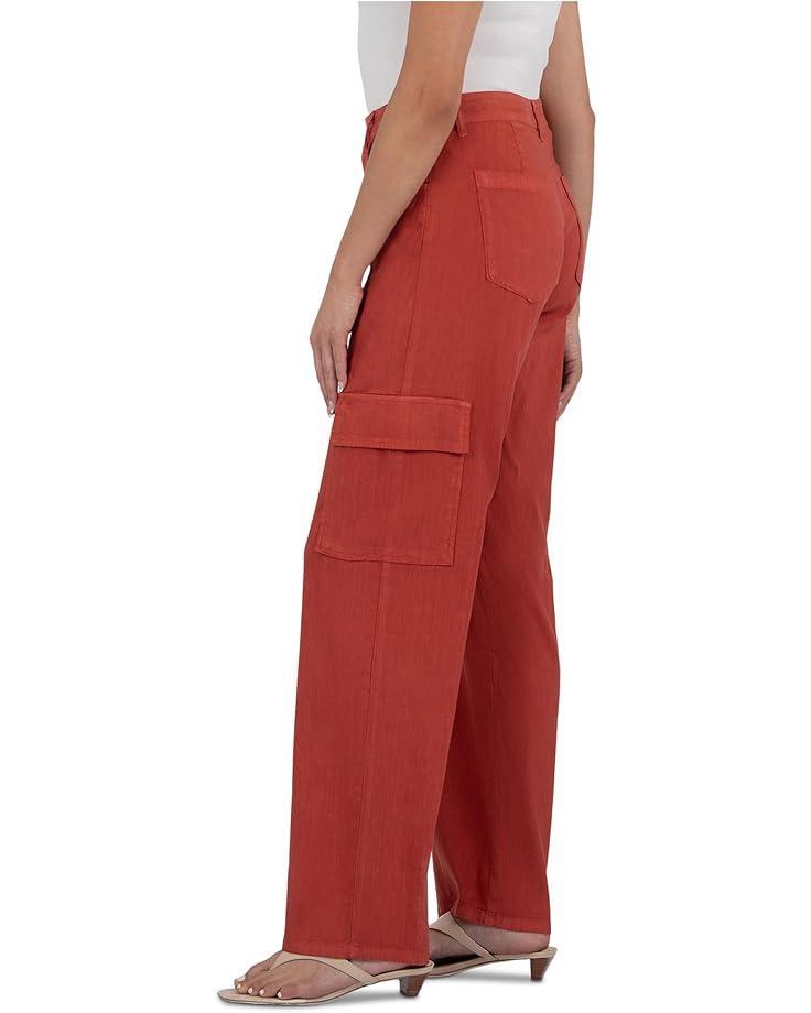 Premium Linen Breezy Mid-Rise Wide Leg Utility Pull-On Pants Product Image