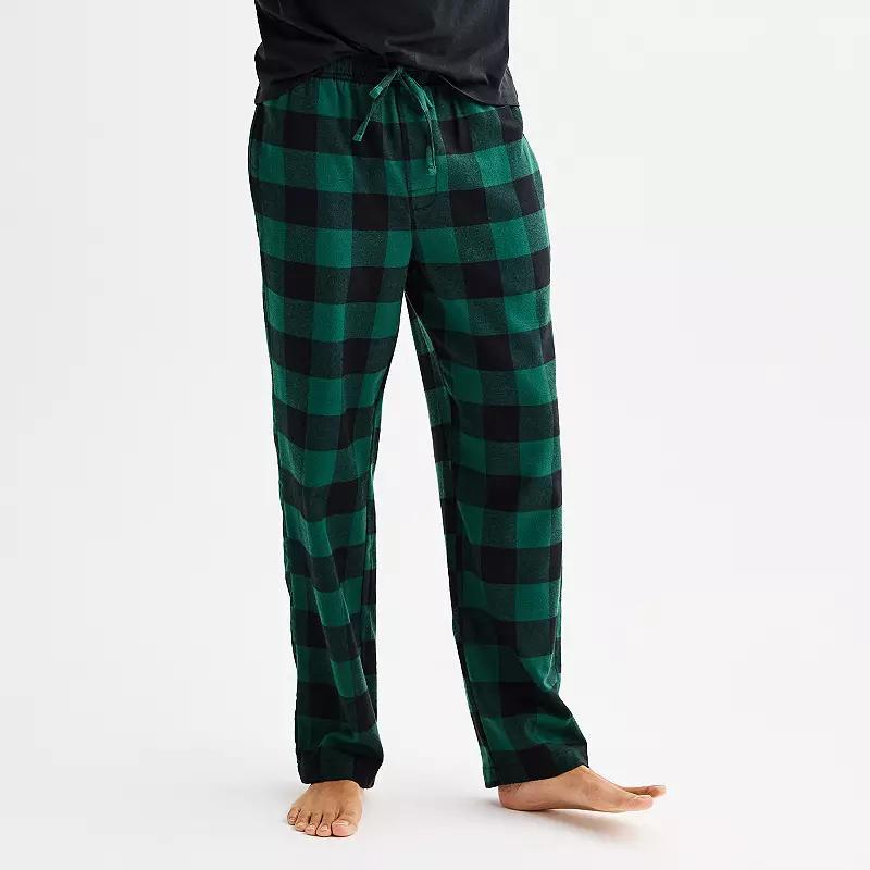 Mens Sonoma Goods For Life Flannel Drawstring Pajama Pants Product Image