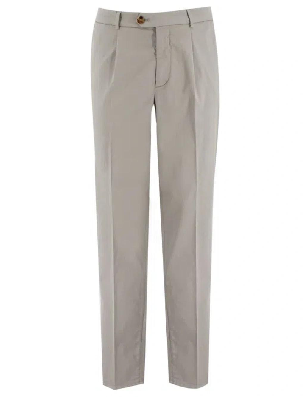 BRUNELLO CUCINELLI Trousers In Kaky Product Image
