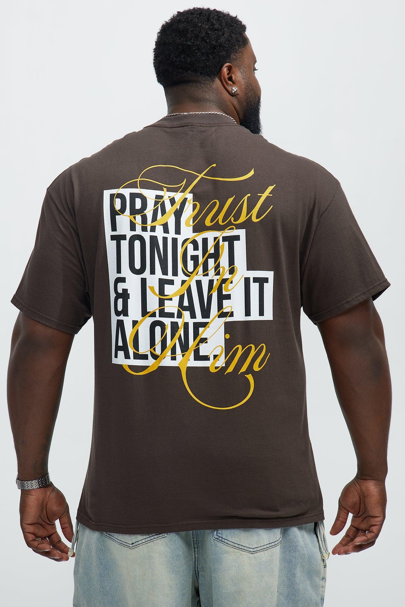 Trust In Him Short Sleeve Tee - Brown Product Image