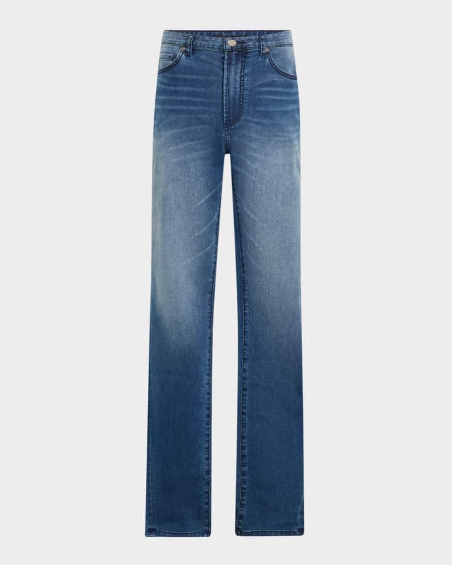 Mens Greyson Stretch Mid-Rise Straight-Leg Jeans Product Image