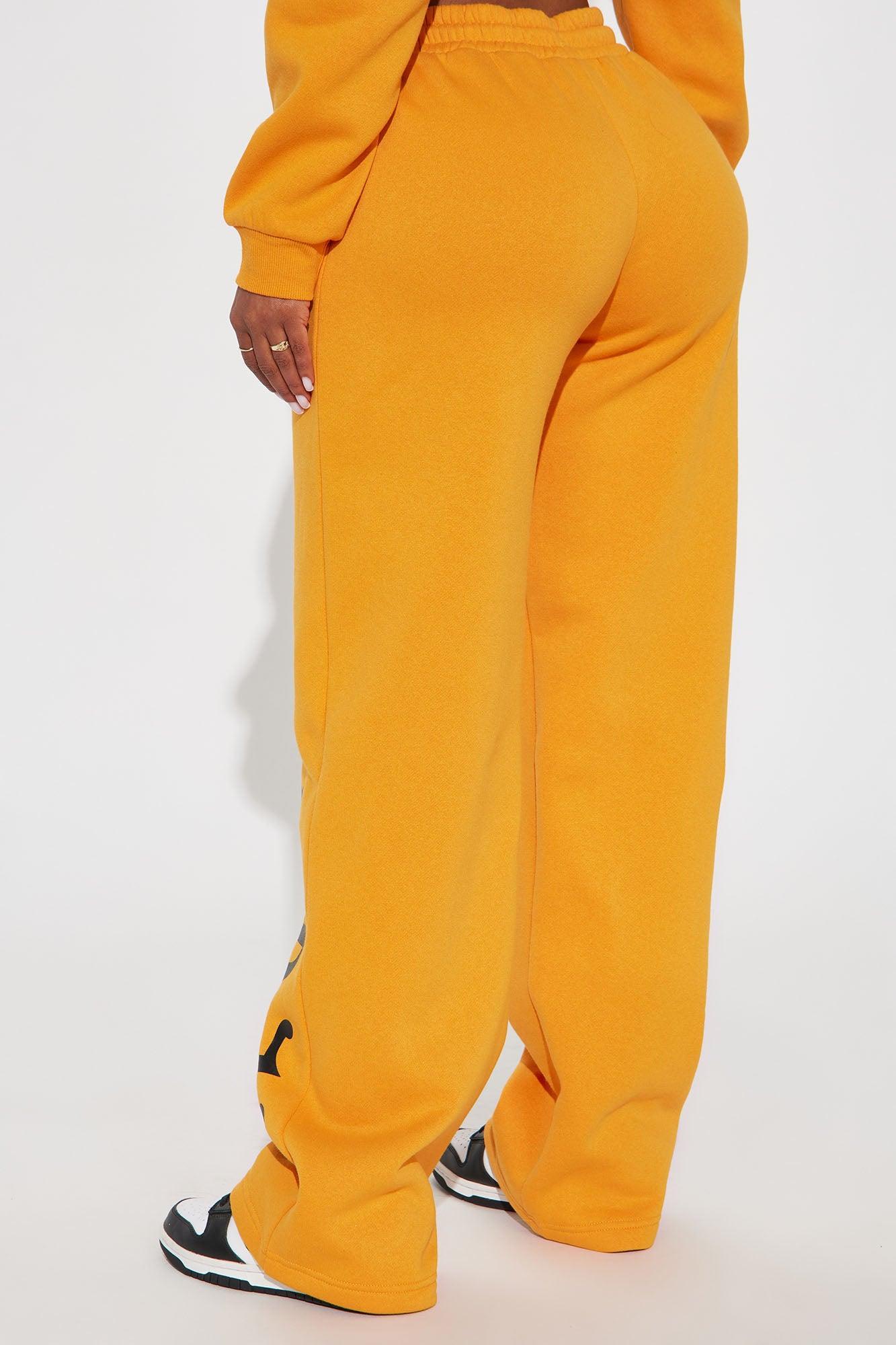 Von Dutch Wide Leg Pant - Orange Product Image
