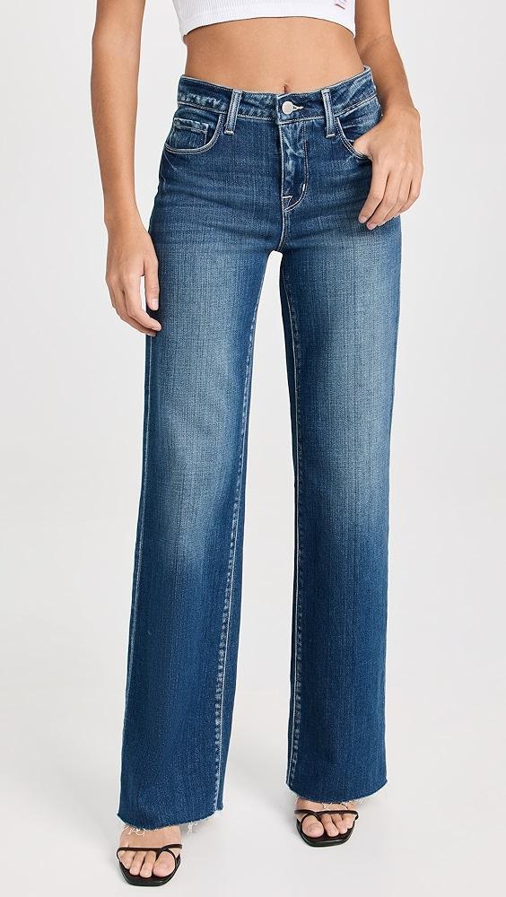 L'AGENCE Scottie High Rise Wide Leg Jeans | Shopbop Product Image