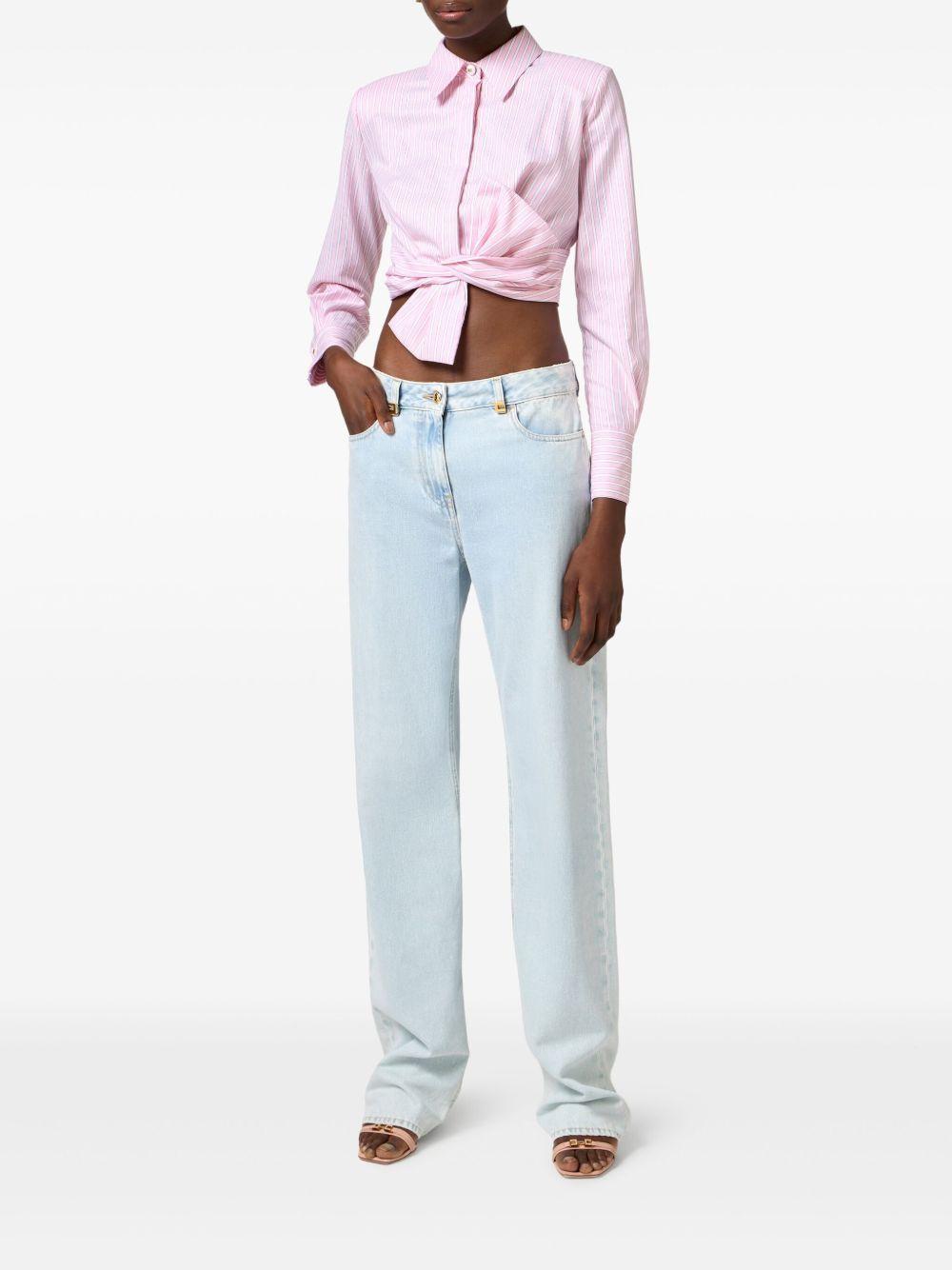 bow-detail poplin shirt  Product Image
